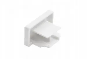 GTV 1-Phase Track Lighting End Cap, White, XLT-1FAC70-00