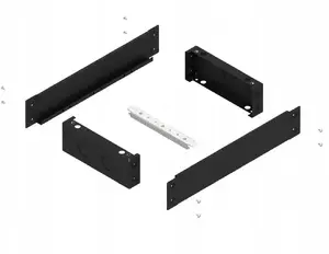 Eti-Polam PH1 D4-W3 100 mm Plinth for HXS400 Enclosures, RAL9005, Width 800