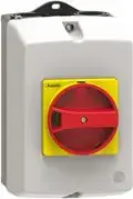 Корпус для поверхностного монтажа LOVATO Electric SM1Z1715R IP65 для SM1R с желто-красной поворотной ручкой