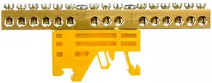 Клеммная колодка Simet Z-3103 PE 15x4мм2 желтая