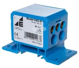 Распределительный блок ELEKTROPLAST DB2-N 2x4-50мм2 + 3x4-35мм2 + 4x2.5-25мм2 синий