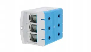 Ergom ZJUN-3x240/BL 3-pole DIN rail terminal block, blue