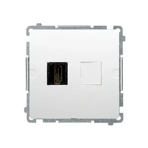 Kontakt-Simon Basic HDMI Socket-Outlet, White