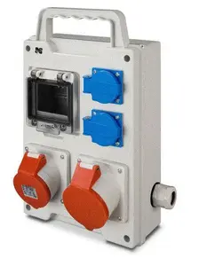 Распределительный щит строительный переносной ELEKTROPLAST 6213-00 4 модуля 1x32A 5P 1x16A 5P 2x230V