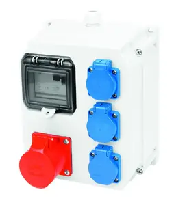PCE Mikołajki M25 Stationary Distribution Box 32A/5P 16A/5P 2xSchuko IP44