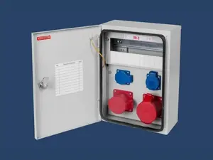 KARWASZ RB-3 Construction Distribution Board, 11 Modules, 2x2P+Z, 5P/16A, 5P/32A, IP54