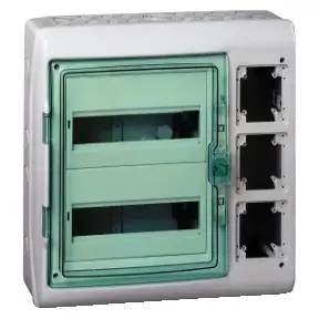 Schneider Electric 13439 Mureva Surface-Mounted Distribution Board 2x12 Modules with Control Box
