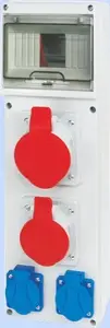 Elektromet RSE-02 Construction Distribution Board 6 Modules, 1x16A 5P, 1x32A 5P, 2x16A 2P+Z, IP54