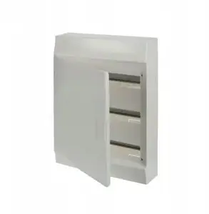ABB Mistral41W Surface Mounted Modular Distribution Board 3x18 54 Modules IP41 63A Class II with Solid Door and N+PE Terminals