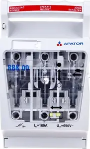 RBK 00 V Fuse Switch Disconnector 160A with V-Clamp Terminal 4-95mm2