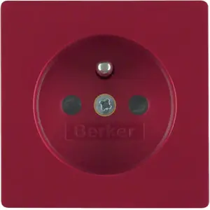Лицевая панель розетки Hager 3965766012 красная
