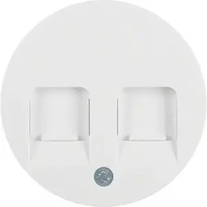 Berker 11812089 Wall Plate Cover, White, Thermoplastic