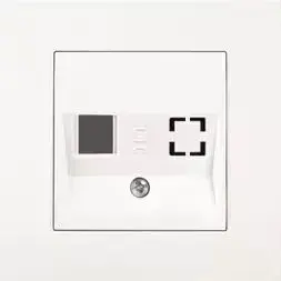 VIKO KARRE Faceplate with Keystone Jack Mounting Frame for Data Sockets, White