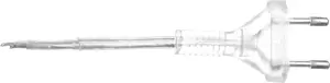 Zamel SP-190/2X0,5/-BZB Power Cord, 190 cm, Transparent, Without Switch