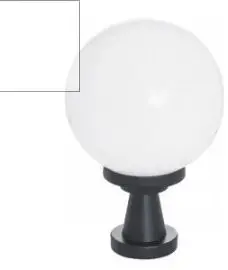 Mareco Luce TOWER Garden Luminaire, Spherical, 200mm Diameter, White, E27 Socket