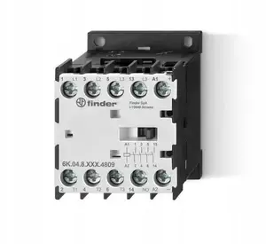 Finder 6K.04.8.024.4309 jaudas kontaktors, 4 NO kontakti, 9A 400V AC3, 24V AC spole
