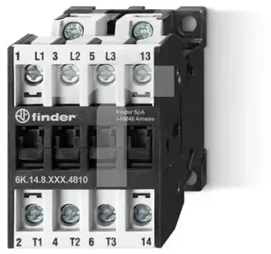 Finder 6K.14.8.230.4818 jaudas kontaktors, 3NO+1NO, 18A, 400V AC3, 230V AC spole