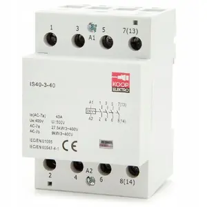 KOOP Elektro IS40-3-40 Modular Contactor 40A 4NO 230V 3-Phase