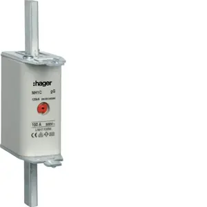 Hager LNH1100M NH1C 100A 500V gG Fuse Link