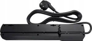 UN R5 Surge Protected Power Strip, 5 Sockets, 1.5m Cable, Black