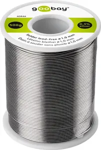 Goobay Lead-Free Solder Wire, 1.0 mm, 500 g