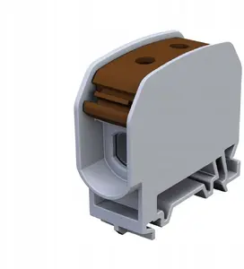 Клемма на DIN-рейку Simet STB 16 SIMBLOCK винтовая 16 мм² для алюминиевых и медных проводов, коричневая