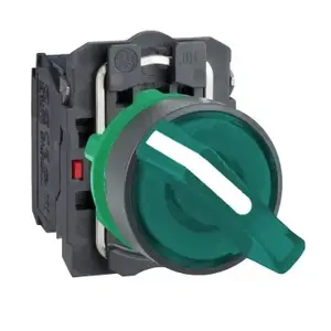 Schneider Electric XB5 Illuminated Selector Switch 22mm 2-Position Green