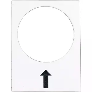 Schneider Electric Legend Plate for XACB and XACM Series, Right/Slow, White