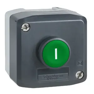 Кнопочный выключатель Schneider Electric XALD102, проводной, корпус из поликарбоната, зеленый