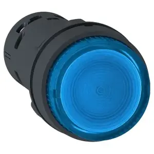 Кнопка с подсветкой Schneider Electric XB7NW36B1, LED, синяя, с самовозвратом