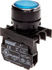 Emas T0-B100DM Blue Push Button Switch