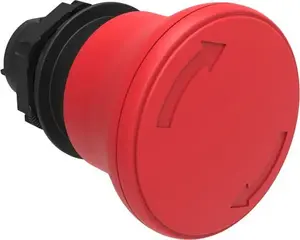 LOVATO Electric LPCB6344 Red Mushroom Head Pushbutton Operator with Turn-to-Release