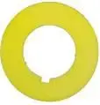 Spamel ST22-4509P01 Round Label Plate, Yellow, 42 mm, Blank