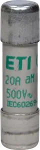 Цилиндрический предохранитель Eti-Polam CH10x38 aM 20A 500V Photo 1