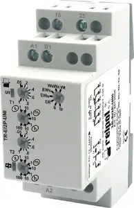 Relpol TR-EI2P-UNI Multifunction Time Relay, 2P 8A, 1s - 100h, 12-240V AC/DC