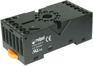 Relpol GZP11 Socket for R15 Relays 3-Pole 12A 300V AC