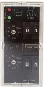 Schneider Electric RTX-170 Cyclic Timer Relay, 2P, 5A, 0.001s-99h, 220-230V AC/DC