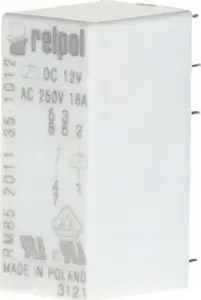 Relpol RM85-2011-35-1012 miniatūrais relejs 1P 12V DC PCB AgNi