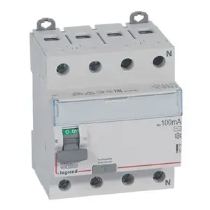 Дифференциальный выключатель Legrand 411715 DX3 4P 80A 0.1A тип AC