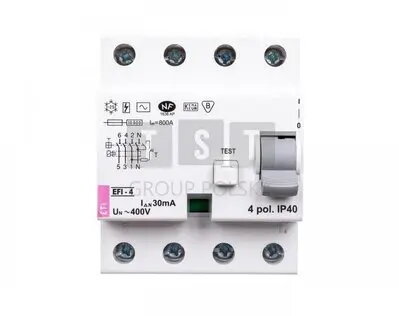 Etipo EFI-4 noplūdstrāvas aizsargslēdzis 3P+N 100A