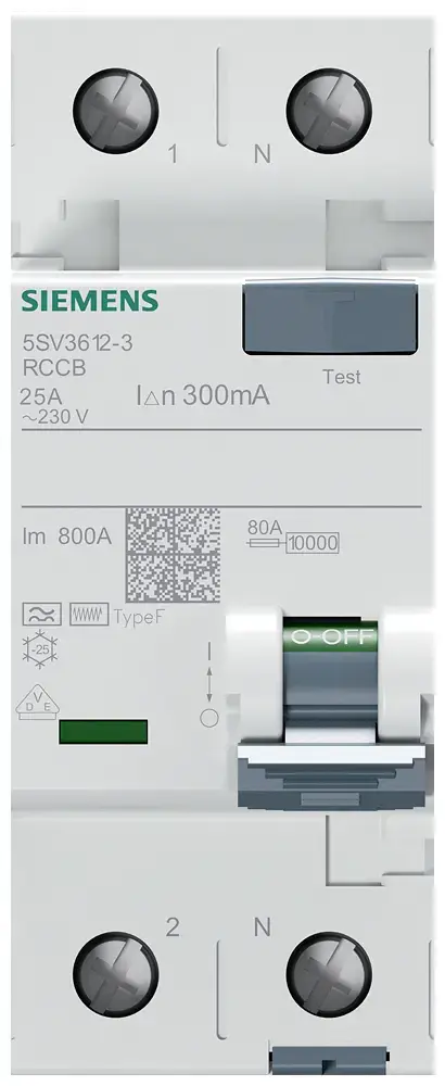 Дифференциальный выключатель Siemens 5SV3612-3 Photo 2