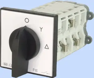 Кулачковый переключатель звезда-треугольник Elektromet 3P 63A IP65 с пластиной