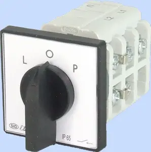 Elektromet L-0-P kulakveida slēdzis 3P 25A IP44 ar priekšējo paneli