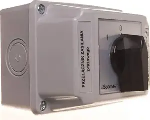Кулачковый переключатель Spamel ŁK25R-2.8338OB2 1-0-2 2P 25A в корпусе OB2