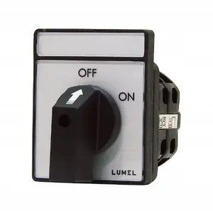 Lumel PKT3 C60L1XXOFA001 Cam Switch 0-1 1-Pole 16A Flush-Mounted