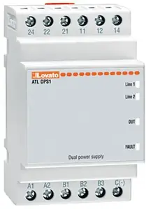 LOVATO Electric ATLDPS1 Single-Phase Dual Power Supply Transfer Switch 110/230V AC 50/60Hz