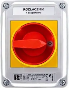 Кулачковый переключатель Spamel ŁK16R-2.8210OB2ZC 0-1 4-полюсный 16А в корпусе