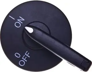 Spamel PR30W01 Door Knob with Lock, Black