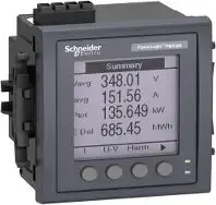 Измеритель мощности Schneider Electric PM5310 для монтажа на панель, Modbus, 2DI/2DO, анализ гармоник до 31-й