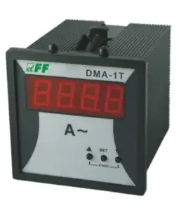Цифровой однофазный амперметр FF DMA-1T 5A для монтажа на панель